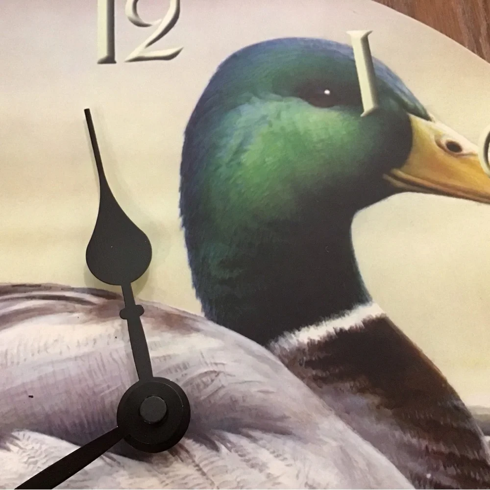 Joe Hautman Mallard Duck Print Clock